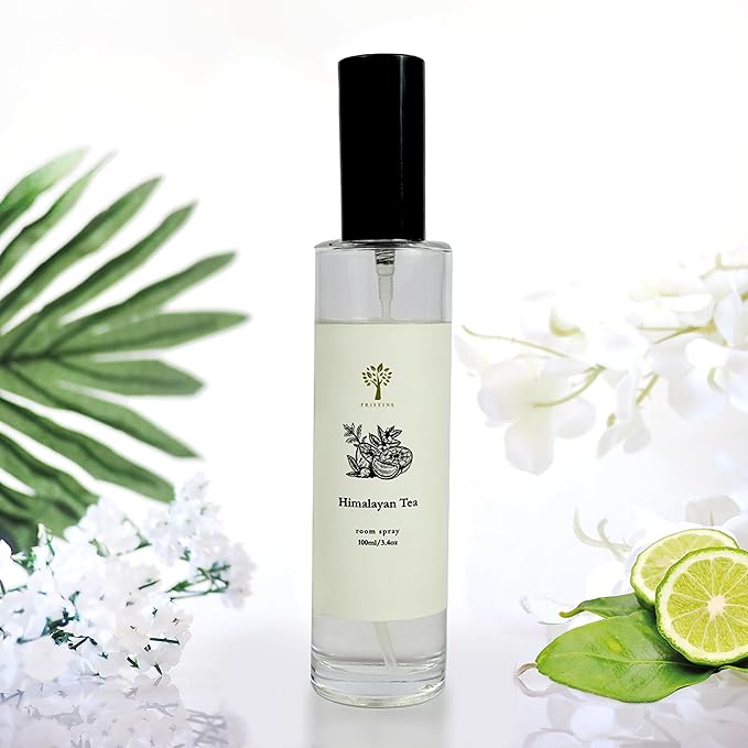 PRISTINE Himalayan Tea/Inspired by Westin Hotel Linen & Room Spray Air Freshener, Made With Essential Oils, Fragrance room spray with White Tea and Bergamot 3.4oz Pillow Spray