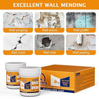 Drywall Repair Kit,19.74OZ,2 Pack Wall Mending Agent,Wall Spackle with Scraper,Wall Surface Hole Fill Quick and Easy Solution,Easy to Fill Holes in Home Wall and Quick Repair Crack,Plaster Wall Repair