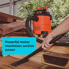 BLACK+DECKER Shop Vacuum Wet and Dry, 4 Gallon 3-in-1 Portable Shop Vac with Accessories, Workshop, Garage, Home and Car Vacuum Cleaner, 3 HP(BDXV18301P-4A)