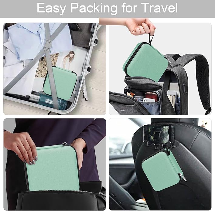 Bukere Travel Sunglasses Organizer Case Adjustable Slot For Multiple Eyeglasses Hard-shell Portable Storage Box for Men Women
