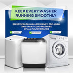 Washing Machine Cleaner Tablets, 24 Pack–Deep Cleaning Tablets for Top & Front Load HE Washer Cleaners, Descaler & Deodorizer, Septic Safe, Cleans Drum, Tub, Seal & All Internal Parts