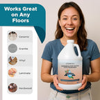 Steam & Go Demineralized Water for Steam Cleaner - PVC-Free Floor Cleaning Solution Compatible for All Steam Mops - Multi-Surface Cleaner for Home Surfaces - Tropical Bloom Scent, 128 Fl oz