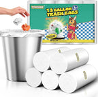 13 Gallon Tall Kitchen Trash Bags - 110 Count Clear Plastic Garbage Bags Unscented Trash Can Liners Strong Waste Basket Bags 49.2 Liter for Home and Office Bins