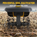 Cordless Tiller Cultivator Compatible with Dewalt 20V Battery(Tool Only), Electric Garden Tiller w/360 RPM, 9In Tilling Width and 6.6In Depth Garden Rototiller for Lawn/Soil Cultivation