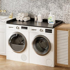Washer Dryer Countertop, Laundry Room Organization and Storage, 27.6" x 54" Wood Laundry Countertop for Washer and Dryer, Black