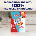 Mr. Clean Magic Eraser Sponge, All Purpose Cleaner, Cleaning Scrubber, Wall Cleaner, Sneaker Cleaner, Kitchen, Bathroom, Shower Cleaning Supplies, Melamine Sponge, Cleaning Pads, Extra Durable, 4ct
