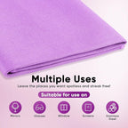 HOMEXCEL Microfiber Glass Cleaning Cloths 6 PK, Lint Free Streak Free, Reusable Microfiber Cleaning Cloth for Cleaning Windows, Glasses, Mirrors, Screens, Stainless Steel, and More Purple-14×16"