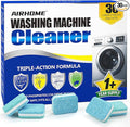 Washing Machine Cleaner Tablets - Deep-Cleaning Descaler for Front Load and Top Load Washers, Including HE, 30 Pack (15 Month Supply)