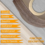 GSCIT Club Walnut Edge Banding, 1 inch x 25ft roll of Veneer Edge Banding Preglued Flexible, Real Wood Tape Banding