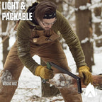 AGAWA - BOREAL21 Tripper Kit - Includes 21" Folding Saw, Nylon Carrying Case, 21" All-Purpose & 21" Aggressive Blade - For Camping, Hiking & Survival Gear (Black Frame/Green Handle)