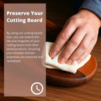 Specialist Cutting Board Wax by the Block & Board Company | Food Grade Finishing Wax for Wood, & Butcher Block, Countertop and Utensils | Preserves Wood | Food Grade Cleaning Solution | 8.5oz/250ml