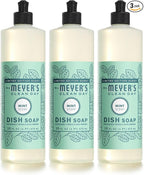 MRS. MEYER'S CLEAN DAY Liquid Dish Soap, Biodegradable Formula, Limited Edition Mint, 16 fl. oz - Pack of 3
