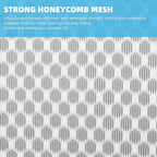 6-Pack Honeycomb Mesh Laundry Bags for Delicates - 12x16 Inches Medium Washing Bags for Bras, Lingerie, Socks, Baby Clothes - Gentle Wash Protection with Zipper Closure (6 Medium)
