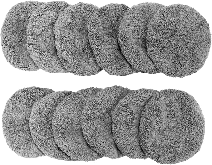 Tosima Accessory for Window Cleaning Robot, Washable and Reusable Cleaning Cloth for W2/W3 Window Cleaner, 12 Pieces (6 Groups)