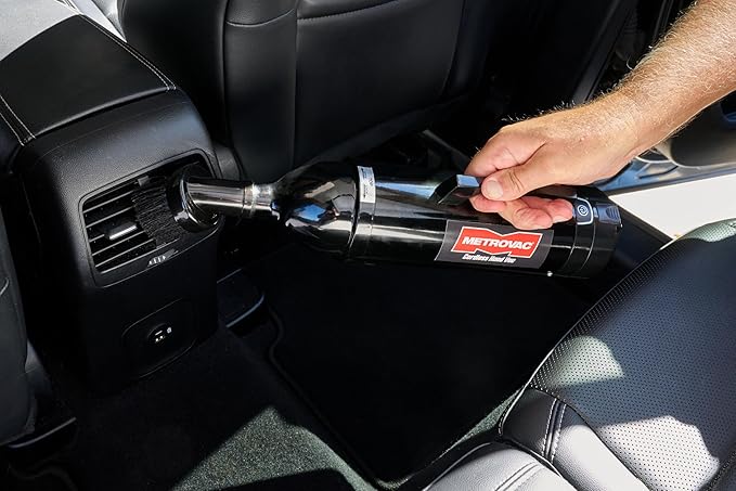 METROVAC CHV-B6 Deluxe Cordless Hand Vac – Powerful, Portable, (2) Rechargeable 250W DC Motor Vacuum Cleaner for Home, Auto Shop, and Pet Hair – Premium Handheld Vacuum with HEPA Filtration - Black