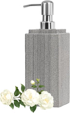 Marble Soap Dispenser for Bathroom, Amaauto Natural Marble Hand Liquid&Lotion Soap Dispenser Pump Bottle for Kitchen Bathroom Countertop Holds Dish Soap Shampoo Laundry Liquid Shower Gel