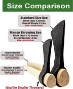 Light Throwing Tomahawk - Mouse Hawk Designed for Young Thrower - 16" Hand Forged Small Throwing Hatchet