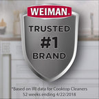 Weiman Glass & Ceramic Cooktop, Stove Top & Oven Cleaner Kit – Kitchen Cleaner Cream, 3 Scrubbing Pads & Scraper for Burnt-On Food & Grease, Clean Shine - Safe for Induction, Electric & Gas Cooktops