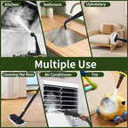 Steam Mop with Detachable Handheld Steam Cleaner,350ml 1050W Floor Steamer Cleaner for Home with 16 Accessory Kit, Multi-Purpose Steamer for Cleaning Floor, Tile, Windows, Couch, Grout,Dirt（yellow）