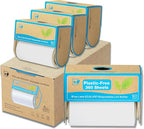 Blue Lake ECOLIFE Plastic-Free Lint Roller – 4-Pack (360 Sheets) | Extra Sticky & Eco-Lint Remover| Ideal for Clothes, Furniture & Carpet(4 Pack-360 Sheets)