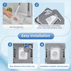 16 Pack Mopping Pads for ECOVACS Winbot W2 PRO Omni / W2 PRO / W2 / W1 PRO / W1 Window Cleaning Robot, Washable Microfiber Mop Pad Window Cleaning Replacement Accessories