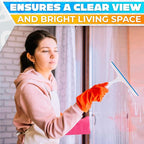 4Pcs 9.5” Hand Squeegee for Shower Glass - Durable Plastic Grip, Random Colors, Flexible Silicone Blade, Easy Hanging Hook, Lightweight Ergonomic Shower Squeegee for Glass Doors, Windows, and Tiles