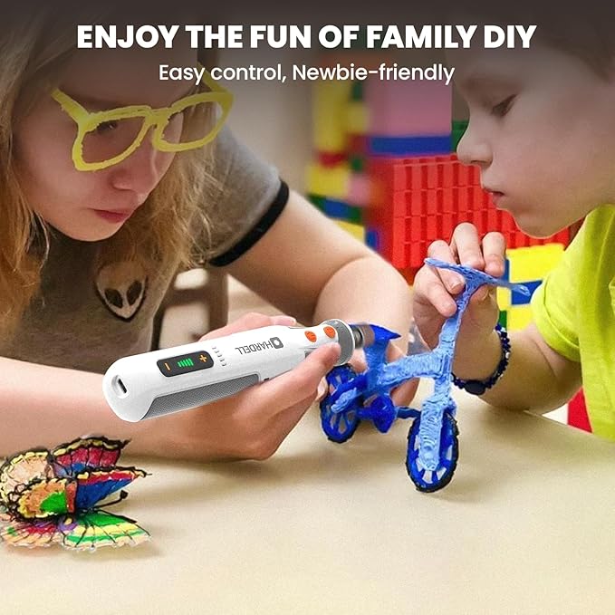 HARDELL 8V Cordless Rotary Tool Kit, 5 Variable Speed, 42 Accessories, 28000RPM, Power Tool for Sanding, Polishing, Engraving, Grinding, Drilling, DIY Crafts