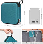 Bukere Travel Sunglasses Organizer Case Adjustable Slot For Multiple Eyeglasses Hard-shell Portable Storage Box for Men Women