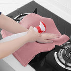 Homaxy 100% Cotton Waffle Weave Kitchen Dish Towels, Ultra Soft Absorbent Quick Drying Cleaning Towel, 13 x 28 Inches, 4-Pack, Dried Rose