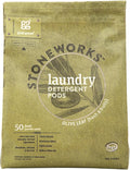 Grab Green Stoneworks Laundry Detergent Pods, Olive Leaf, 50 Count (Pack of 1) Loads-EPA Safer Choice Certified, Powered by Naturally-Derived Plant & Mineral-Based Powder Pods