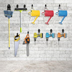 Heavy Duty Garage Hooks 4 Pack, 5.1 inch Medium U Shaped Hanger, Wall Mounted Storage System, Power and Garden Tool Organizer, for Hanging Ladders, Hose, Bulk Items and More