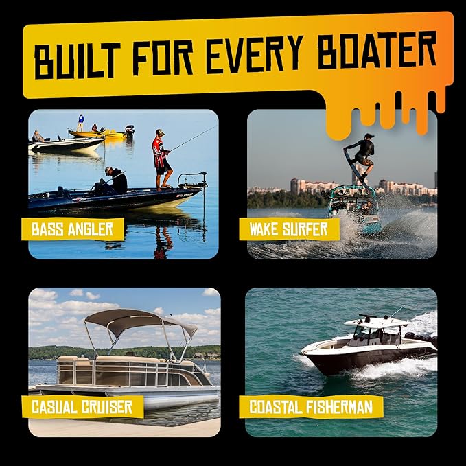 Boat Juice Mildew Stain Remover & Restorer Boat Cleaner | Marine-Grade Boat Mold & Mildew Remover for Vinyl Seats, Upholstery, Cushions & Interior | Fast-Acting, Mango Tango Scent | Made in USA (32oz)