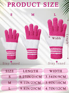 Patelai 3 Pairs Microfiber Plant Dusting Gloves Leaf Cleaning Gloves for Indoor Plants, Blinds, Furniture, House (White,Pink,Yellow,Rose Red,Medium)