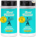 Aunt Fannie's Carpet Refresher & Deodorizer Powder, Multi-Purpose Rug, Carpet, and Upholstery Odor Eliminator for Homes with Cats and Dogs, Bright Lemon Scent, 16 Oz (Pack of 2)
