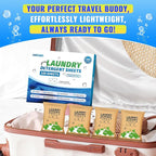 FIXSMITH Laundry Detergent Sheets - 200 Loads (100 Sheets) Fragrance Free - Hypoallergenic,Unscented,Eco Friendly Laundry Detergent Strips Concentrated Travel Detergent Sheets.Plastic-Free,Liquidless