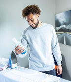 FAULTLESS Spray Starch Smooth Finish 22 Oz, 2 Pack Trigger Pump Liquid Starch for Ironing, Non-Aerosol Spray on Starch, Reduces Ironing Time, No Flaking, Sticking or Clogging, Biodegradable Ingredients, Recyclable