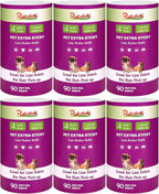 4 inch Lint Roller Refills Only Compatible with Scotch-Brite Pet Hair Pickup Extra Sticky Lint Roller for Couches Clothes and More 90 Sheets per Refill 6 Pack 540 Easy-Tear Adhesive Sheets Total