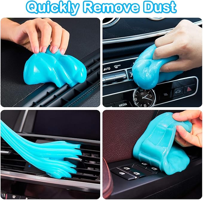PULIDIKI Car Cleaning Gel Car Clean Putty, Universal Car Interior Cleaner Slime, Perfect Cleaning Kit Supplies, Auto Detailing Tools Accessories, Dust Remover Gifts for Men Women