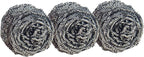 Scotch-Brite Stainless Steel Scrubbers, Scouring Pads for Cleaning Tough Baked-On Messes, Metal Scrubbers for Cleaning Dishes, 16 Scrub Pads