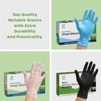 GUSTO Blue Nitrile Gloves, Disposable Gloves – 4 Mil, Latex & Rubber Free, Non-Sterile Powder-Free (Formerly Comfy Package)
