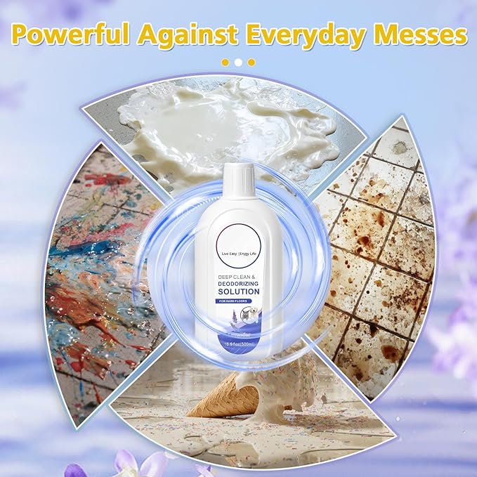 2 Pack Floor Cleaning Solution for Tineco, Lavender Scent, Deep Cleans Multiple Hard Floors for iFLOOR Series, FLOOR ONE S3 / S5 / S6 / S7 / S9 Artist Series Wet Dry Vacuum (33.8 OZ)