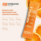 310 Nutrition Sugar Free Electrolytes Powder - Instant Hydration Packets Chris Eubank Jr. Edition - Caffeine-Free Rehydration Drink Mix w/Vitamin, Low Calorie & Keto Friendly - Tangerine 30 Singles