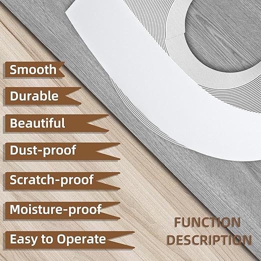 GSCIT Club Melamine Edge Banding, 3/4 inch x 50ft White Edge Banding with Hot Melt Adhesive Pre-glued Cabinet Edge Banding Flexible White Veneer Edging for Plywood Furniture Table