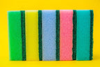 DecorRack 80 Cleaning Sponges, Heavy Duty Dish Sponges, Household Cleaning, Bathroom, Car Wash - Multicolor (Pack of 80)