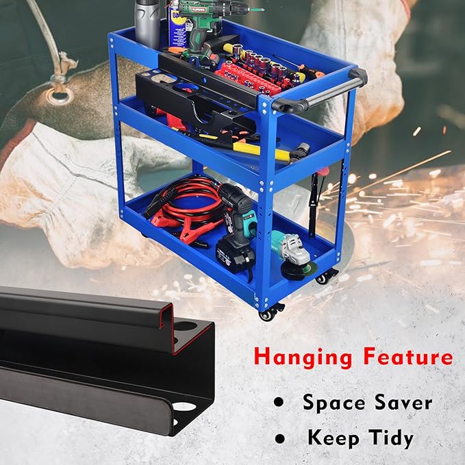 MUTUACTOR Power Tool Organizer,Heavy Duty Drill Driver Angle Grinder Holder,Quick Access Impact Drill Holder Tool Rack Utility for Rolling Tools Chest Utility Storage Carts