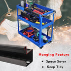 MUTUACTOR Power Tool Organizer,Heavy Duty Drill Driver Angle Grinder Holder,Quick Access Impact Drill Holder Tool Rack Utility for Rolling Tools Chest Utility Storage Carts