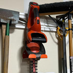 Upgraded Trimmer Rack Wall Mount - 8" Heavy Duty Weed Eater Hanger for Garage Wall Bracket, Garden Power Tool Holder Organizer Hooks for Grass Trimmer, Hedge Trimmer, Leaf Blower and Chainsaw, 2 Pack