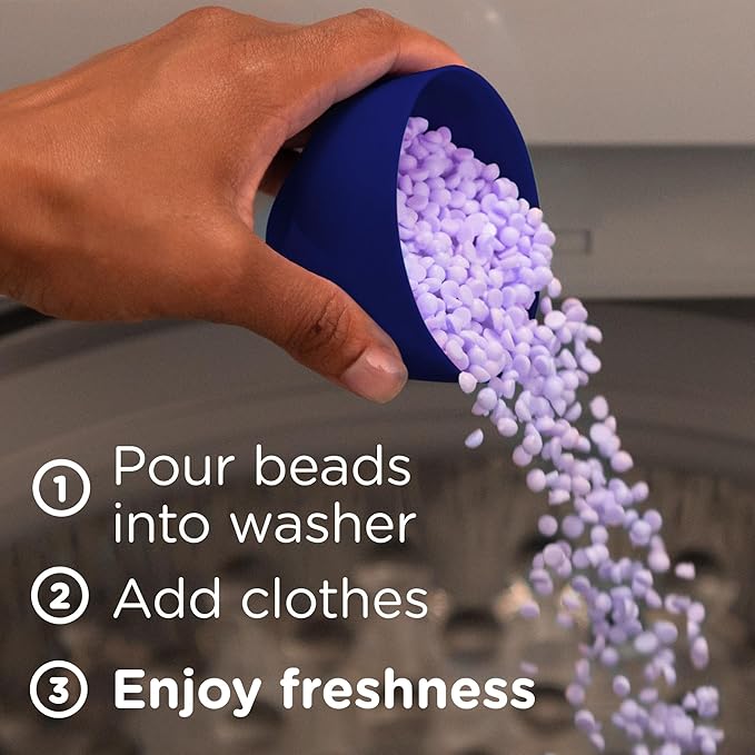 Downy Infusions In-Wash Laundry Scent Booster Beads, CALM, Soothing Lavender and Vanilla Bean, 12.2 oz (Pack of 2)