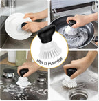 MR.SIGA Dish Scrub Brush, Palm Brush Dish Scrubber with Ergonomic Grip, Kitchen Brushes for Dishes, White, Pack of 2