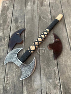 Viking Store Double Sided Ax Viking Axe Real Replica Double Head Ax Vikings Weapons Real Christmis Gift Gift for him |Ax-1001049|